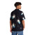 Vibrant space bunnies Hawaiian shirt with digital illustration of cute rabbits in space - People Back