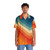Vibrant retro Hawaiian shirt with geometric abstract pattern - People Front