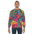 Colorful Kirby Marvel Comics Sweatshirt featuring pop art superhero design - men