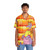 Retro Orange Stripe Figment Hawaiian Shirt - People Front