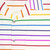 Colorful rainbow striped Hawaiian shirt - Detail