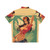 Vintage pinup-style Hawaiian shirt featuring a character from the anime series One Piece - Back