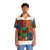 Vibrant Primitive Hawaiian Shirt with Geometric Botanical Patterns - People Front