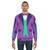 Purple tuxedo bowtie and vest sweatshirt - men
