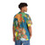 Vintage Hawaiian Shirt Featuring Pangaea Supercontinent Map - People Back