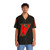 Guy Gardner's Warriors logo printed on a colorful Hawaiian-style shirt - People Front