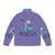 Moonchild Cancer Astrology Mermaid Puffer Jacket featuring a whimsical mermaid design - Back