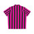 Vibrant pink and black striped Hawaiian shirt - Back