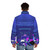 Moonbeam City Children's Rave Puffer Jacket in colorful, dazzling design - men back