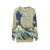 Japanese wave kanagawa japan sweatshirt with sea art design - hanging