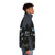 Batman Gotham City Puffer Jacket with city skyline and superhero silhouette - men side right