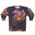 Purple and gold sweatshirt with a galaxy and starry night design
