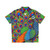 Colorful paisley peacock pattern Hawaiian shirt