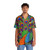 Colorful paisley peacock pattern Hawaiian shirt - People Front