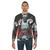 Samurai demon oni anime inspired Japanese warrior sweatshirt - men