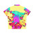 Colorful Hawaiian shirt with a vibrant monster print design - Back