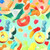 Gummy Galore Hawaiian Shirt with Vibrant Tropical Candy Pattern - Detail