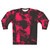 Punk pink and black abstract design sweatshirt