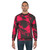 Punk pink and black abstract design sweatshirt - men