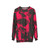 Punk pink and black abstract design sweatshirt - hanging