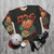 Pumpkinzilla Sweatshirt - Retro Kaiju Halloween Horror Apparel - flat lay