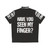 funny amputated missing finger amputee hawaiian shirt - Back