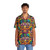 Psychedelic Hawaiian shirt with trippy abstract design - People Front