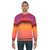 Colorful dolphin graphic on a stylish sweatshirt - men
