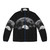 Moon Song Puffer Jacket with stars, crescent moon and retro cosmic graphics