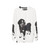 Stylish dog wearing a dog sweatshirt with a dog Pino design - hanging