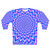 Psychedelic optical illusion sweatshirt in blue and pink