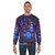 Psychedelic psilocybin shamen sweatshirt with trippy, geometric, and alternative artwork - men