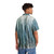 Grunge Turquoise Misty Forest Hawaiian Shirt - People Back