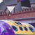 Vline train at Castlemaine Station in Victoria, Australia on a vibrant Hawaiian shirt - Detail