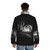 Stylish puffer jacket with a cosmic moon and space-themed design - men back