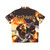 Full Throttle retro gaming Hawaiian shirt with pixel art design - Back