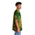 Grunge monstera leaves Hawaiian shirt with tropical botanical print - People Pight