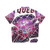 Colorful Hawaiian shirt with Simon Diamond G VR Quebec design - Back