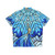 frozen fractal stained glass window elsa hawaiian shirt - Back
