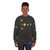 Discreet pride flag sweatshirt with subtle space-inspired LGBTQ+ design - women