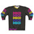 Disco-themed sweatshirt with disco ball design