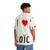 Vibrant Hawaiian shirt with "I Love Loïc" design - People Back