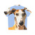 Greyhound Hawaiian Shirt with Dog Print - Back