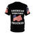 Patriotic American Workforce Pride T-shirt design featuring an American flag and occupational symbolism - Back
