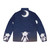 Cozy moon bunny kids puffer jacket featuring a cute bunny design with stars and moon - Back