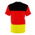 Patriotic Germany flag t-shirt with world map design - Back