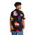 Colorful Hawaiian shirt with pride flag and heart design - People Back