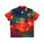 Vibrant geometric Hawaiian shirt with colorful abstract patterns