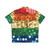 Sequin pride flag print on a vibrant Hawaiian shirt - Back