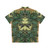 Green Man Hawaiian Shirt with Ornate Leaves and Scrollwork - Back